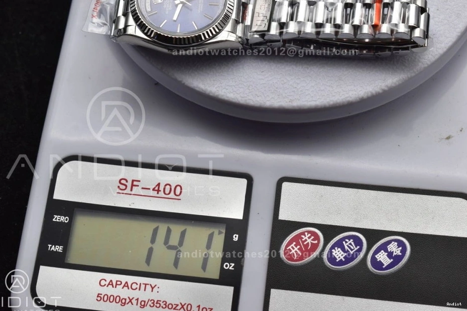 (Gain Dial Bracelet 904L Blue on Edition 36 President Weight) V5 SS vr3255 QF Best DayDate Steel 0323